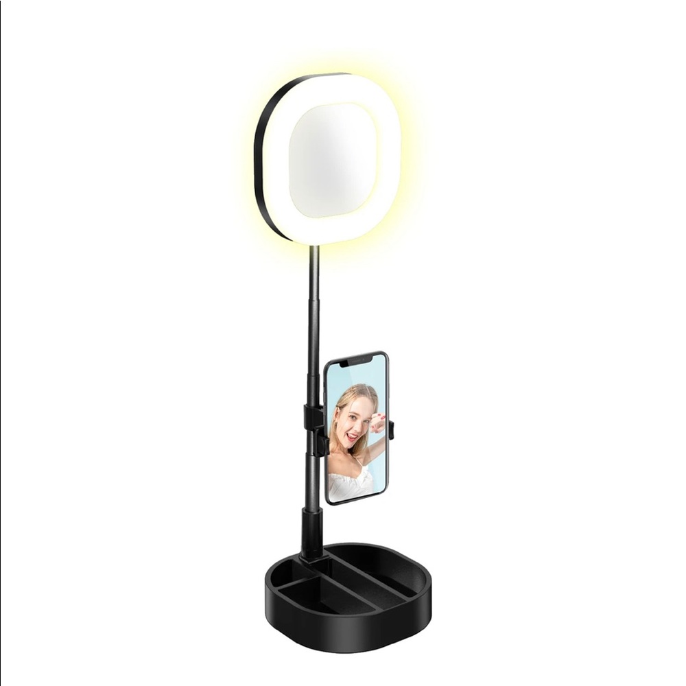 White Mirror Selfie Ring Light.